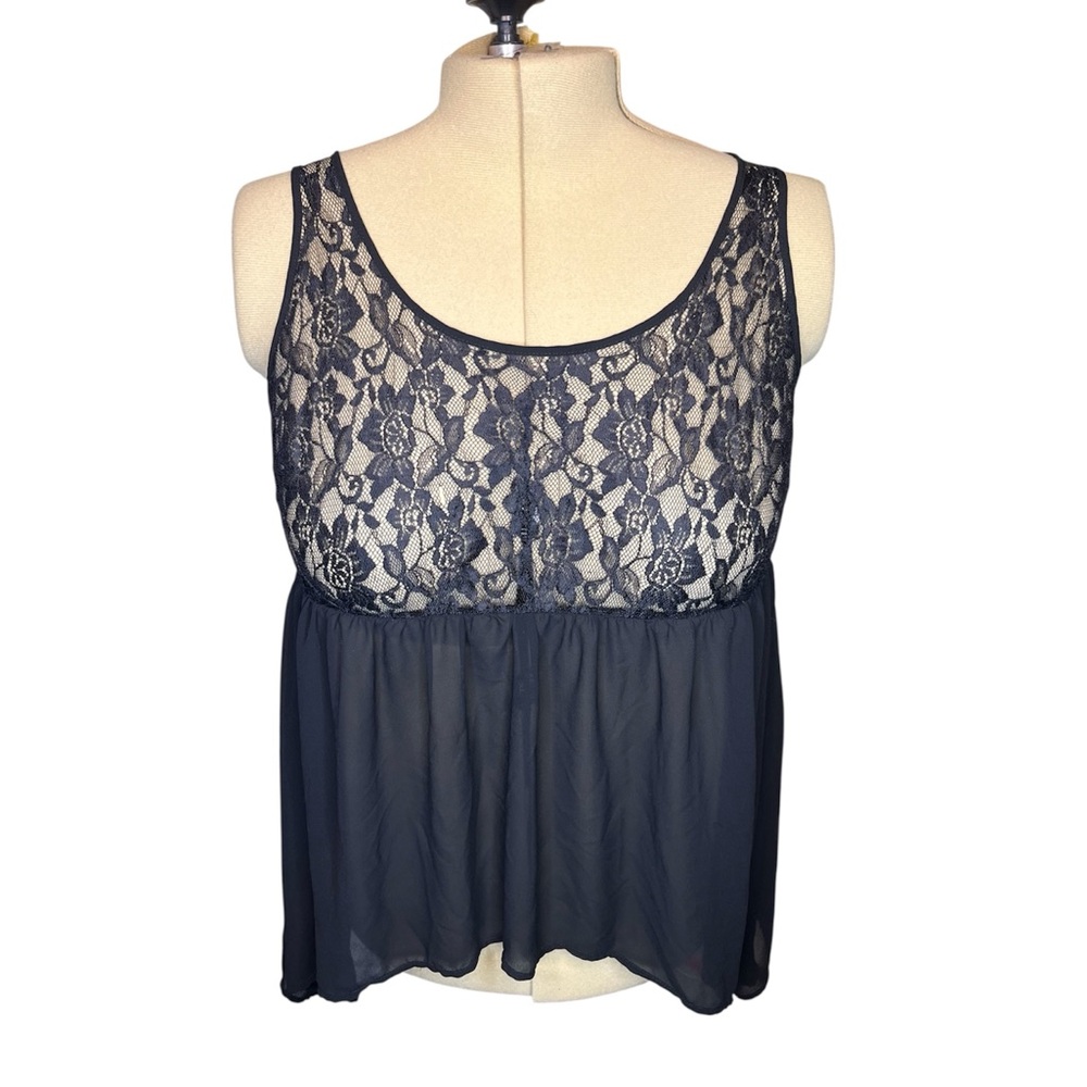 Torrid Black Lace Top